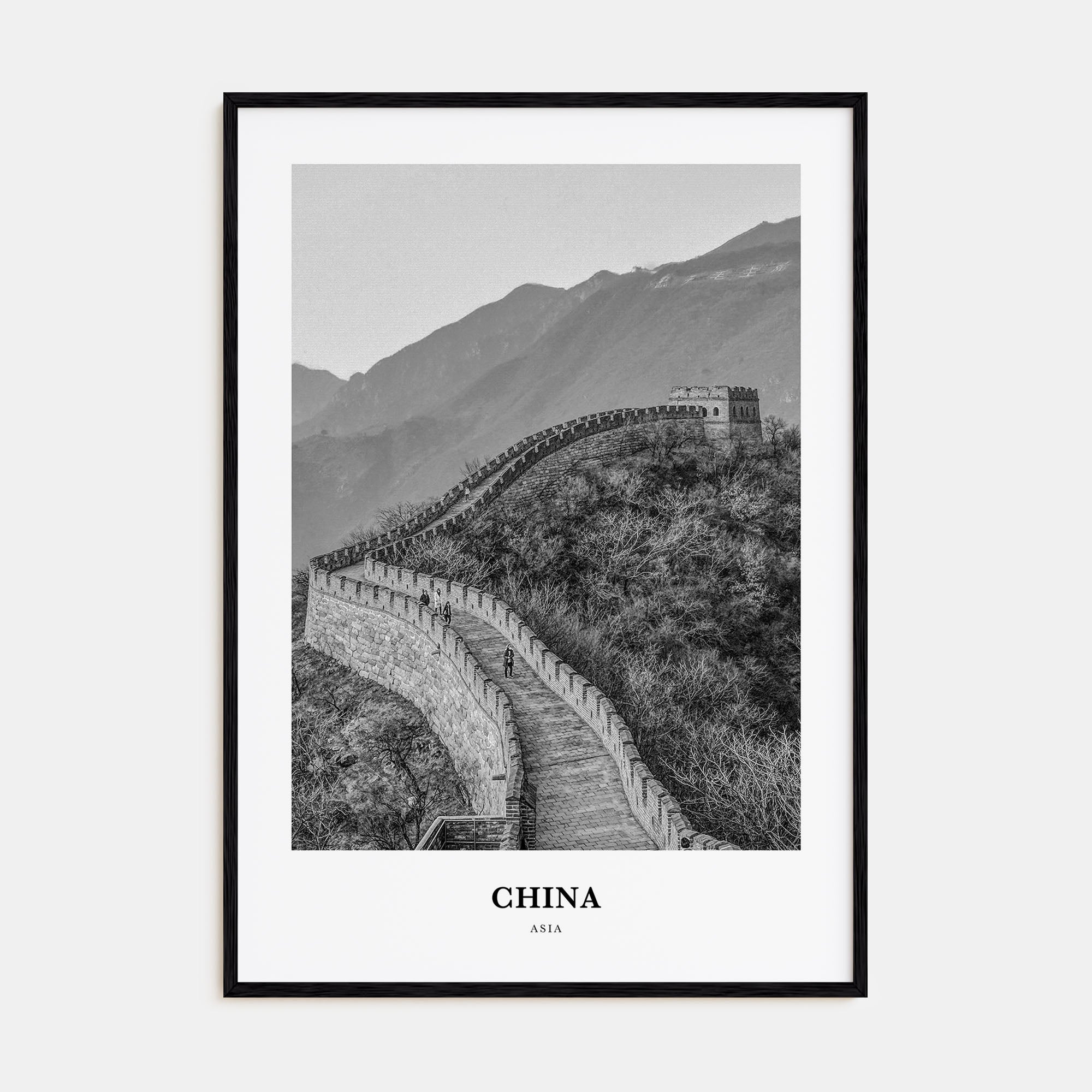 China Portrait B&W No 3 Poster