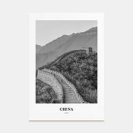 China Portrait B&W No 3 Poster