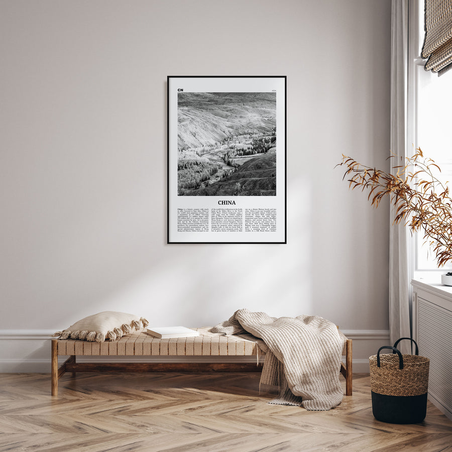 China Travel B&W No 2 Poster