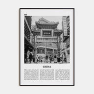 China Travel B&W No 3 Poster