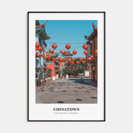 Chinatown, Los Angeles Portrait Color Poster