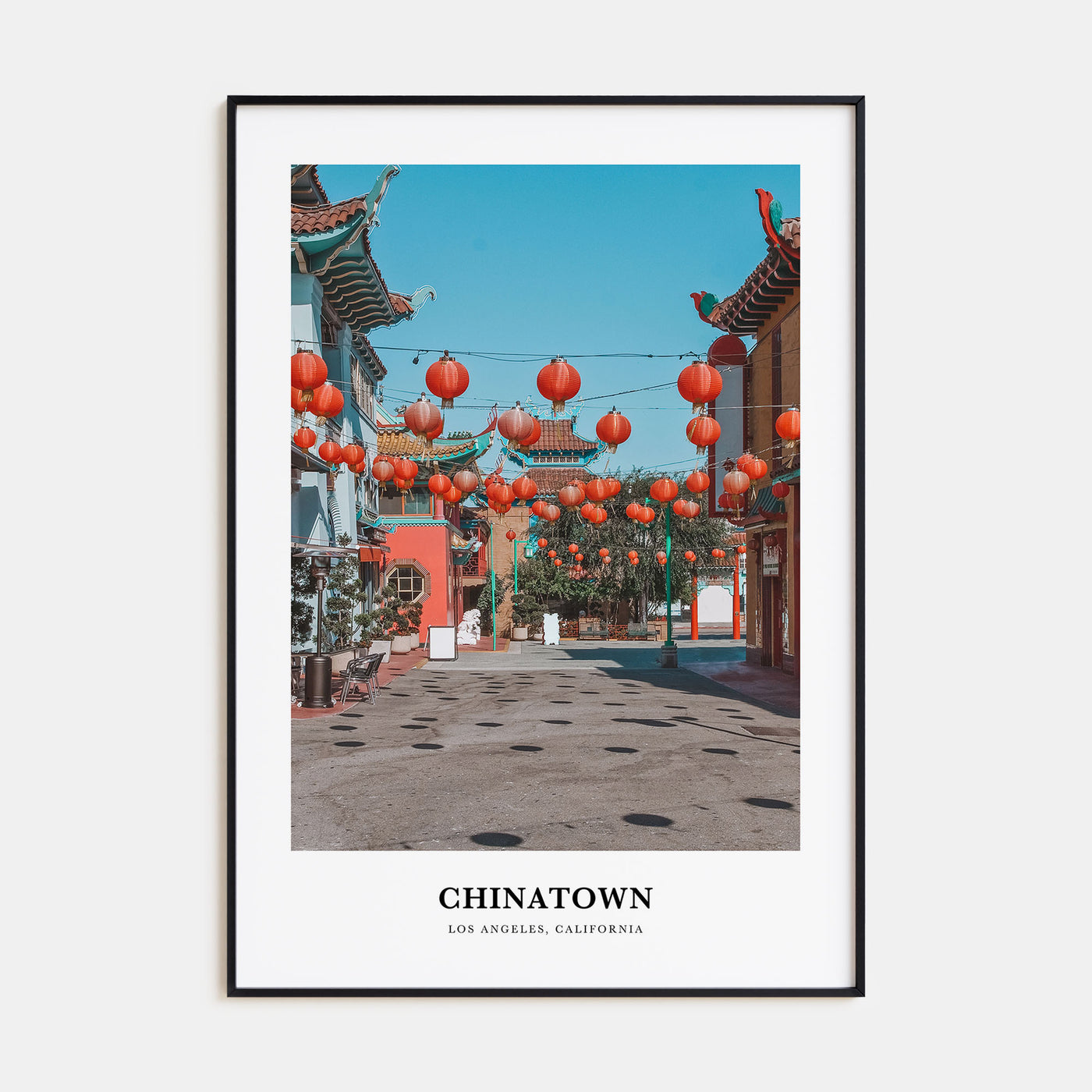 Chinatown, Los Angeles Portrait Color Poster