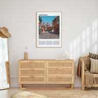 Chinatown, Los Angeles Travel Color Poster