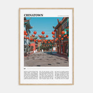 Chinatown, Los Angeles Travel Color Poster
