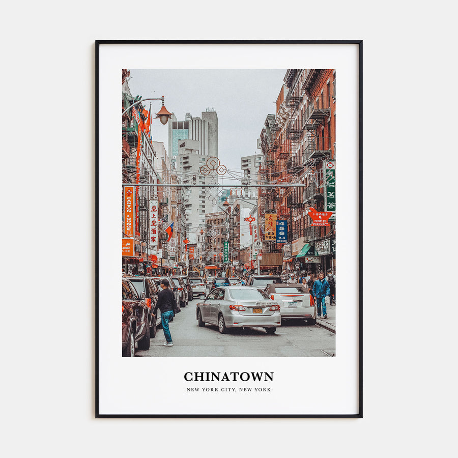 Chinatown, New York City Portrait Color Poster