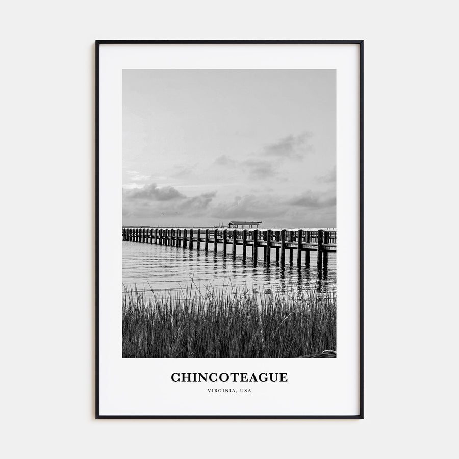 Chincoteague Portrait B&W Poster