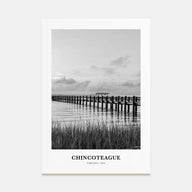 Chincoteague Portrait B&W Poster