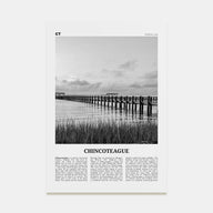 Chincoteague Travel B&W Poster