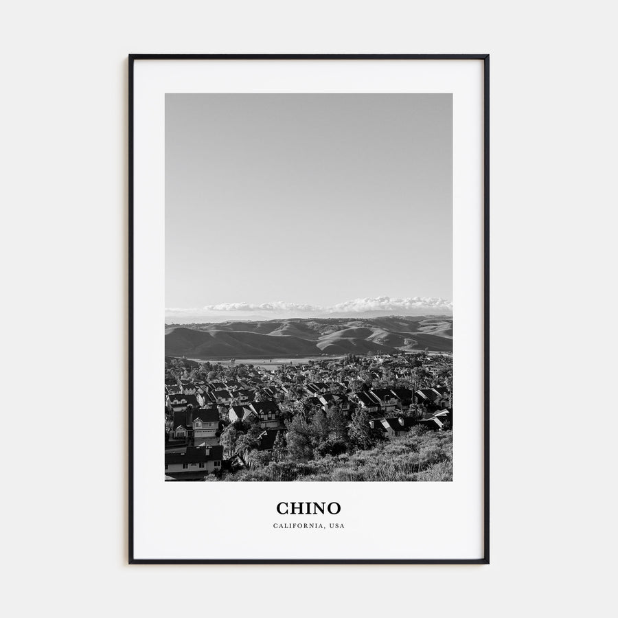 Chino Portrait B&W Poster