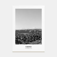 Chino Portrait B&W Poster