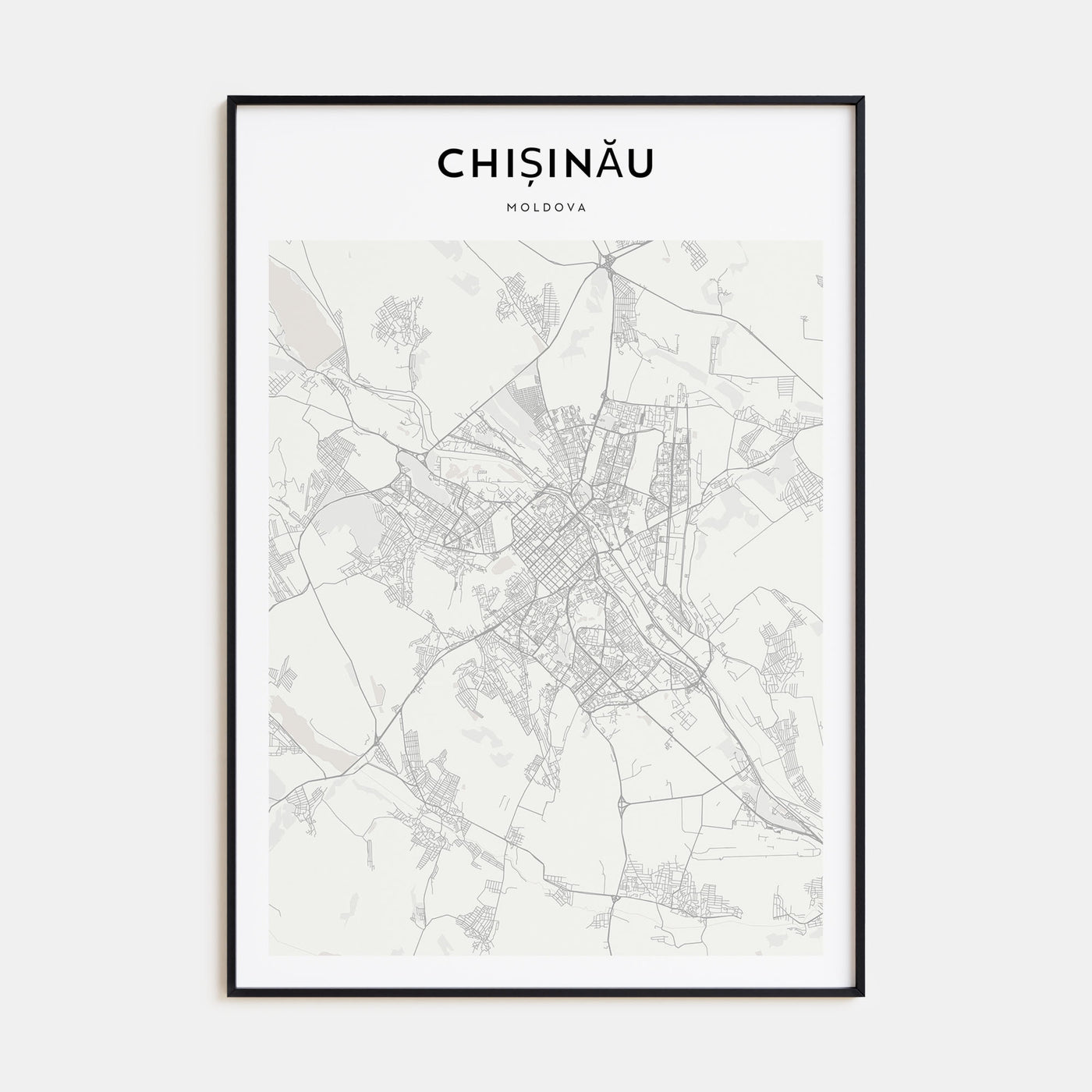 Chișinău Map Portrait Poster