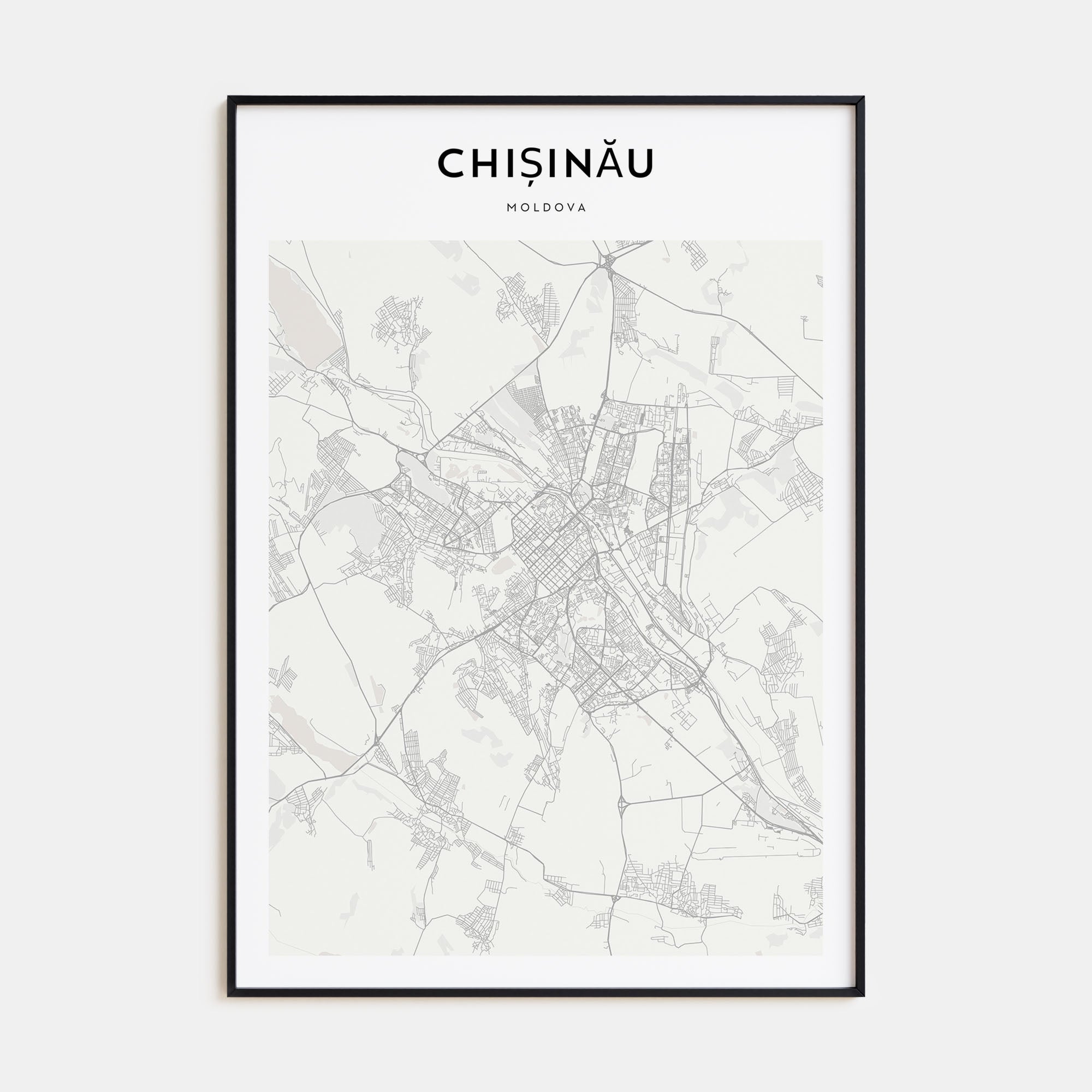 Chișinău Map Portrait Poster