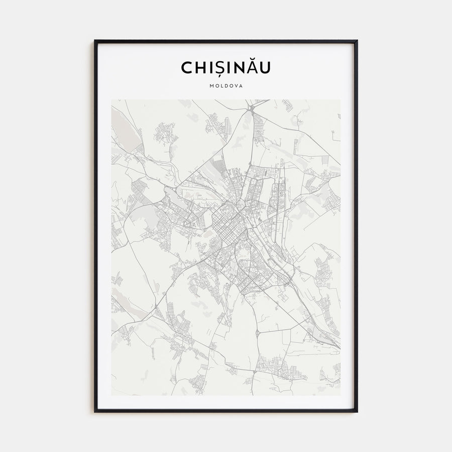 Chișinău Map Portrait Poster