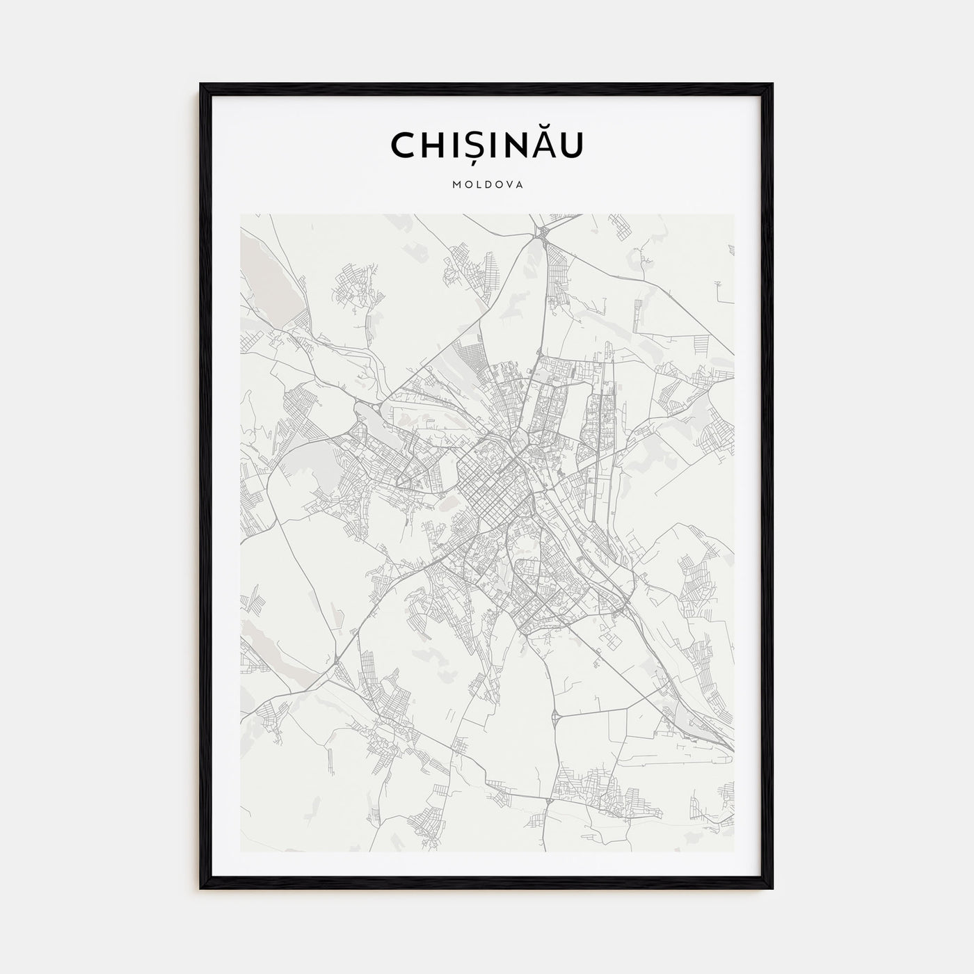 Chișinău Map Portrait Poster