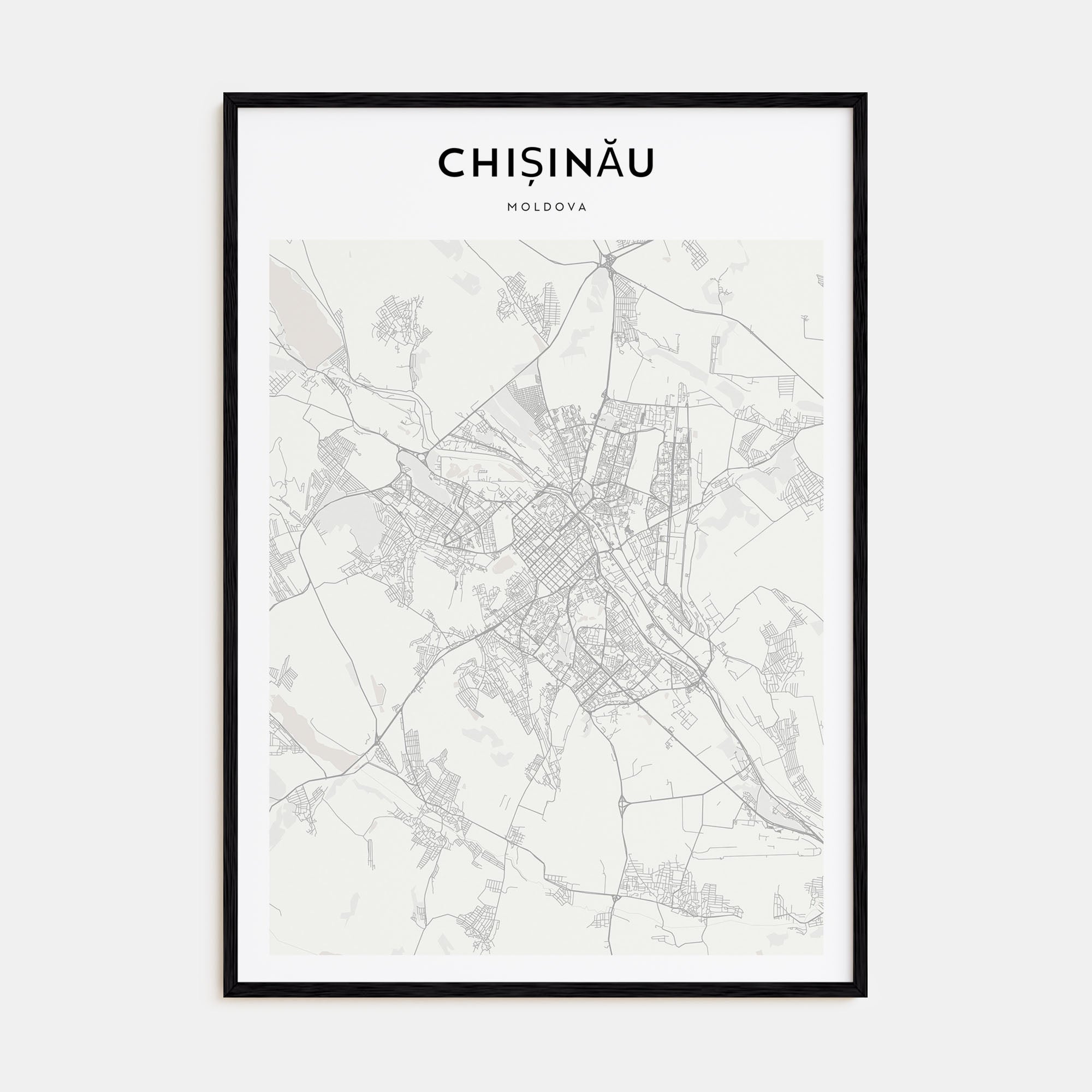 Chișinău Map Portrait Poster