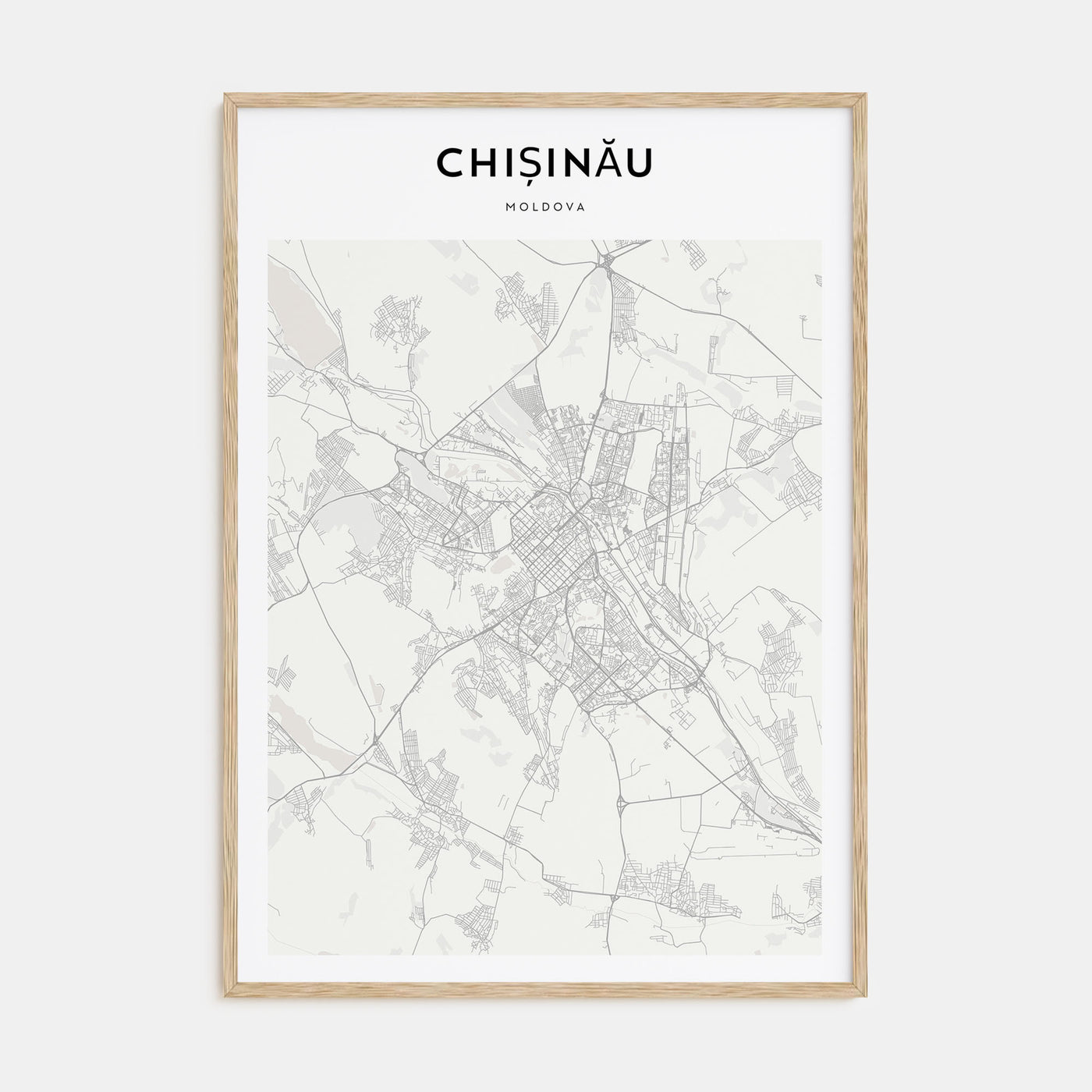 Chișinău Map Portrait Poster