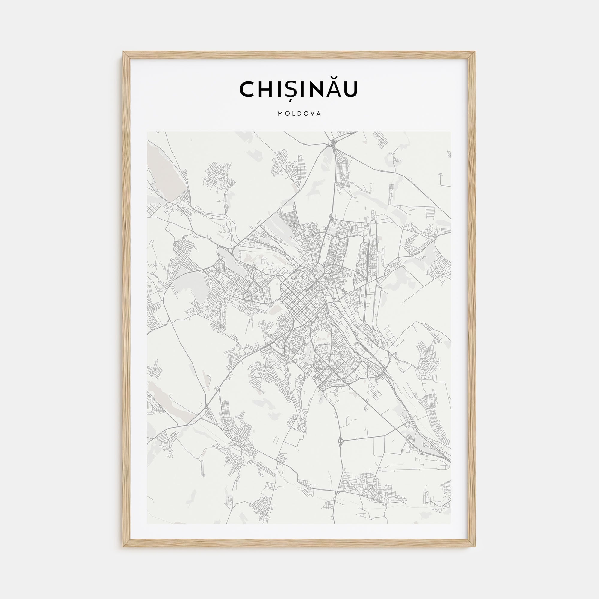 Chișinău Map Portrait Poster