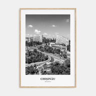 Chișinău Portrait B&W Poster