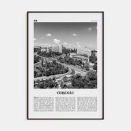 Chișinău Travel B&W Poster