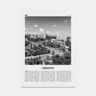 Chișinău Travel B&W Poster
