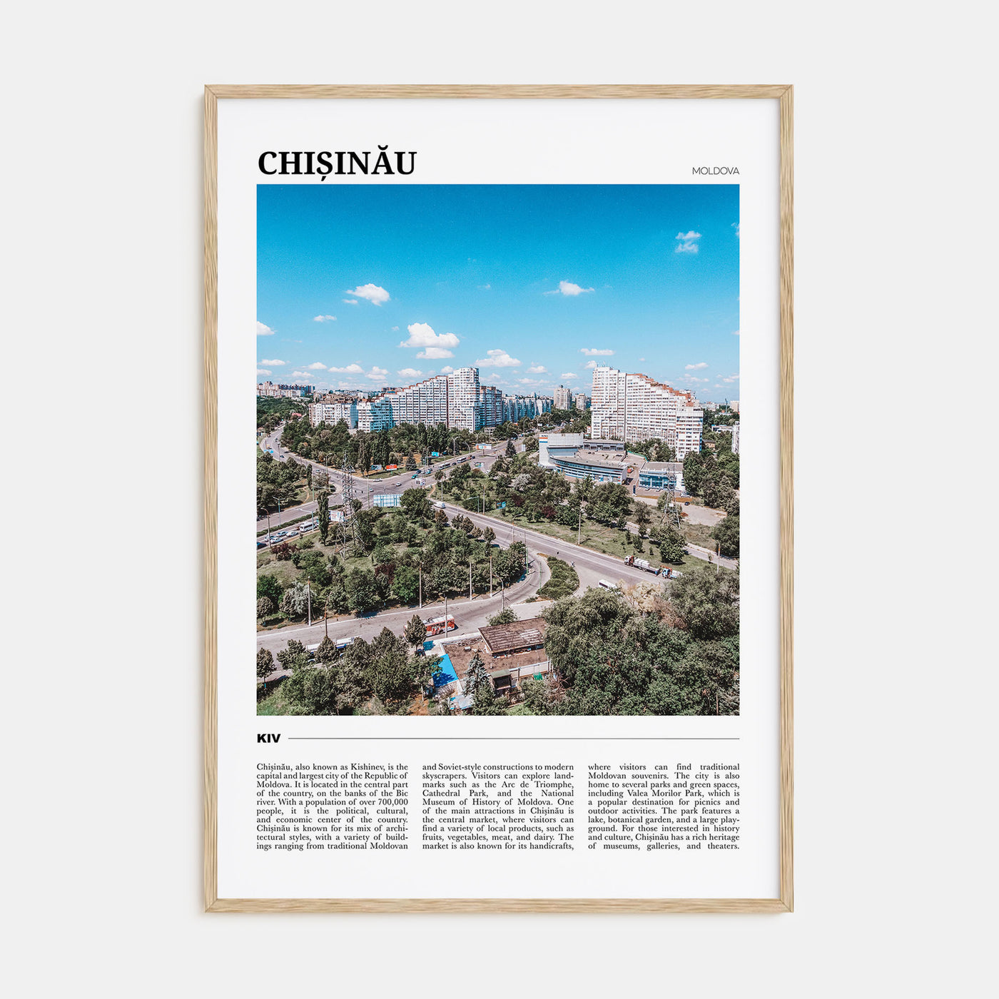Chișinău Travel Color Poster