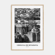 Cholula de Rivadavia Portrait B&W Poster