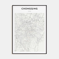 Chongqing Map Portrait Poster