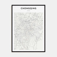 Chongqing Map Portrait Poster