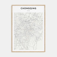 Chongqing Map Portrait Poster