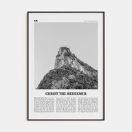 Christ the Redeemer Travel B&W Poster