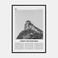 Christ the Redeemer Travel B&W Poster
