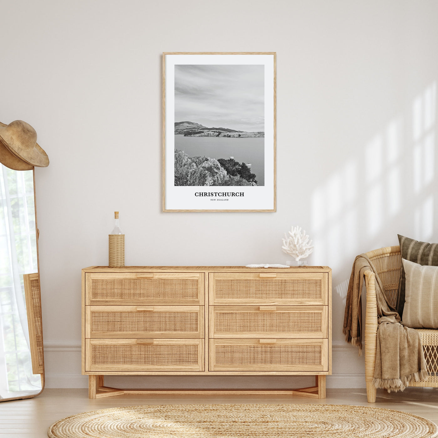 Christchurch Portrait B&W No 1 Poster