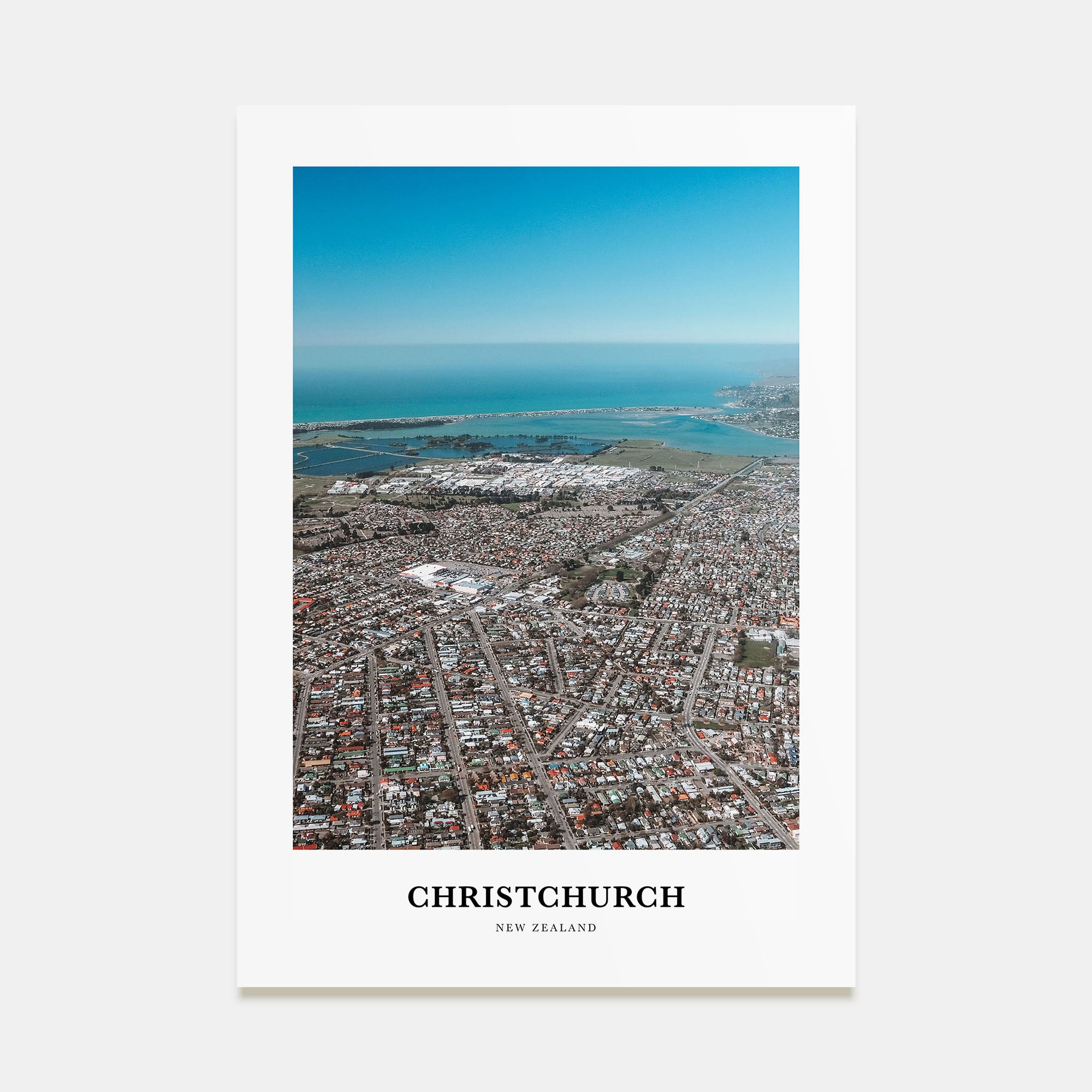 Christchurch Portrait Color Poster