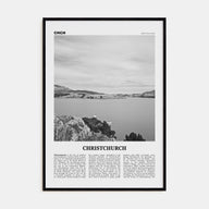 Christchurch Travel B&W No 1 Poster