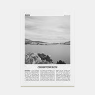 Christchurch Travel B&W No 1 Poster