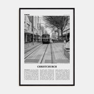 Christchurch Travel B&W No 2 Poster