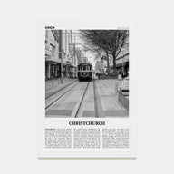 Christchurch Travel B&W No 2 Poster