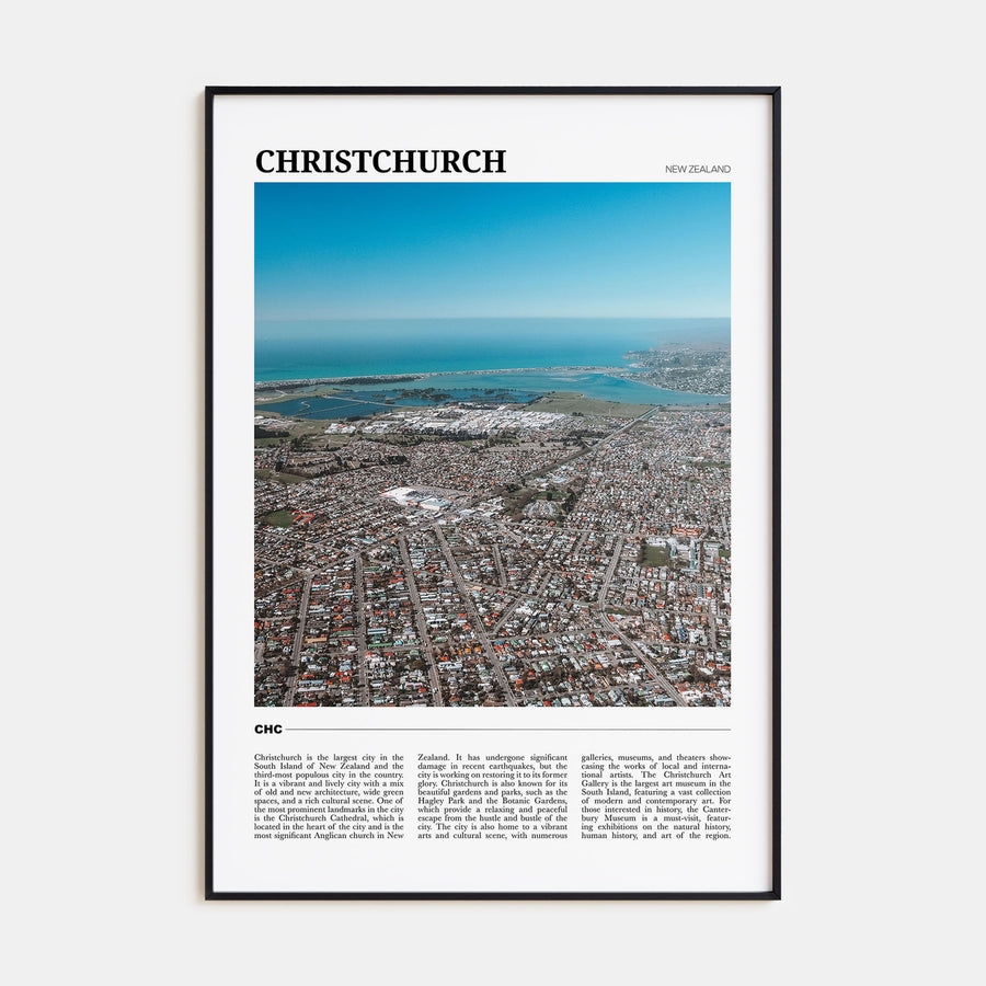 Christchurch Travel Color Poster