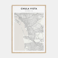 Chula Vista Map Portrait Poster