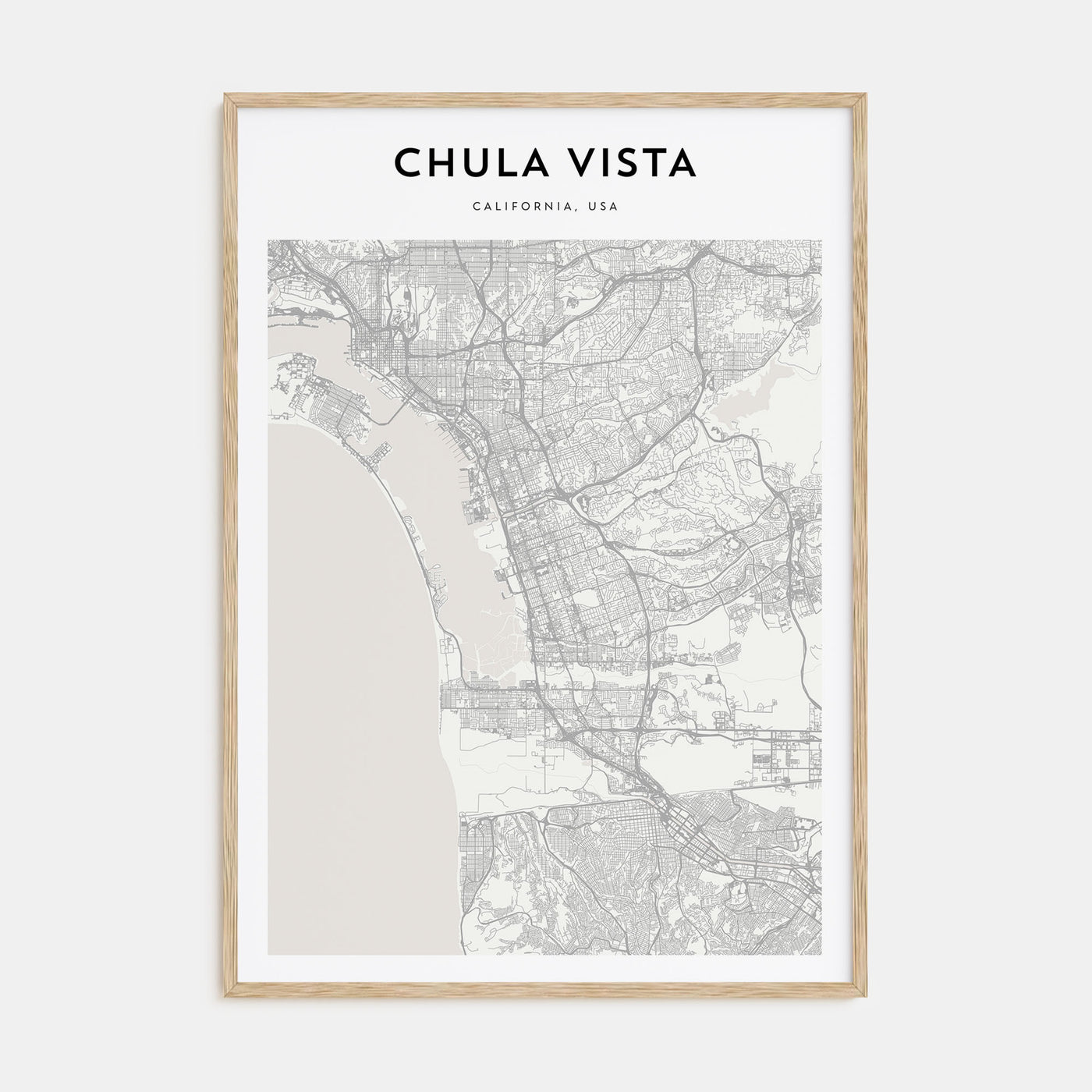 Chula Vista Map Portrait Poster