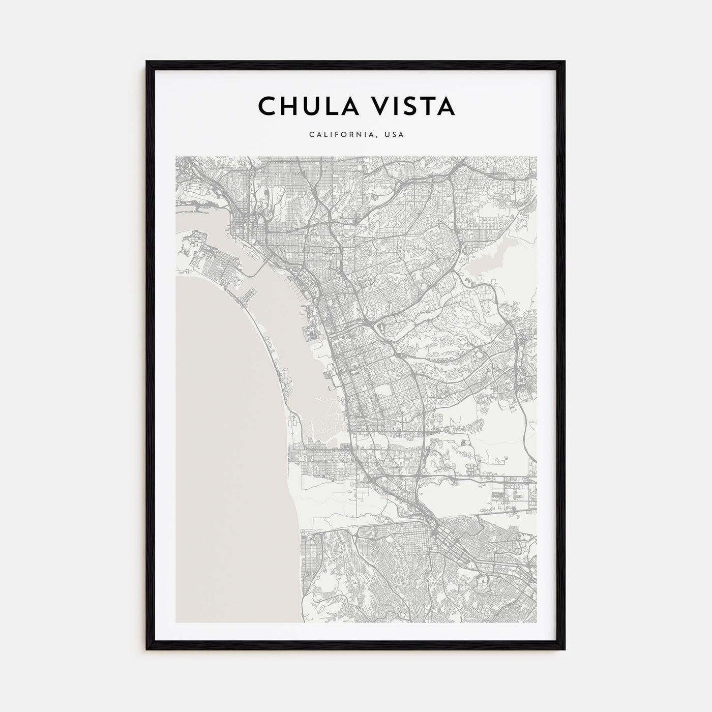 Chula Vista Map Portrait Poster