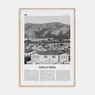 Chula Vista Travel B&W Poster
