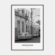 Cienfuegos Portrait B&W Poster