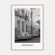 Cienfuegos Portrait B&W Poster