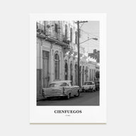 Cienfuegos Portrait B&W Poster