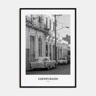 Cienfuegos Portrait B&W Poster