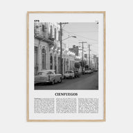 Cienfuegos Travel B&W Poster