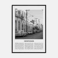Cienfuegos Travel B&W Poster