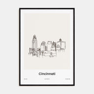 Cincinnati Drawn Poster