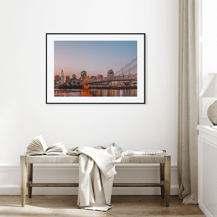 Cincinnati Landscape Color Poster
